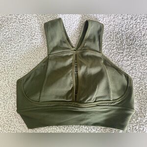 BuffBunny Olive Sphynx Ribbed Bra Medium